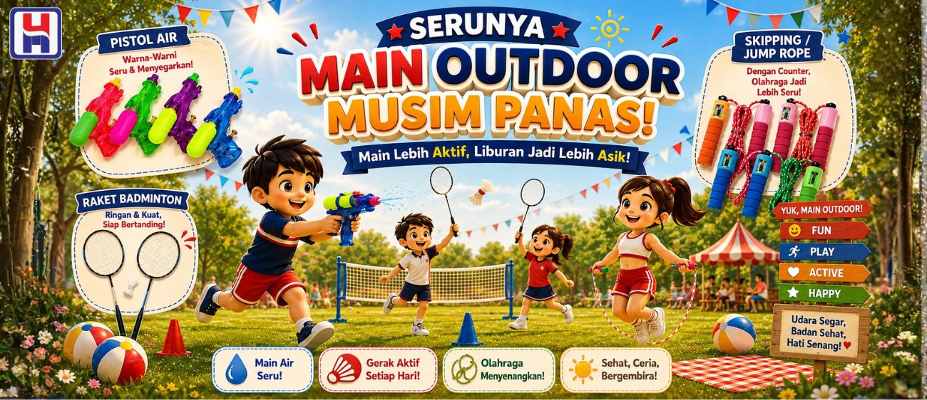 MENEMANI MUSIM PANAS DENGAN MAINAN OUTDOOR